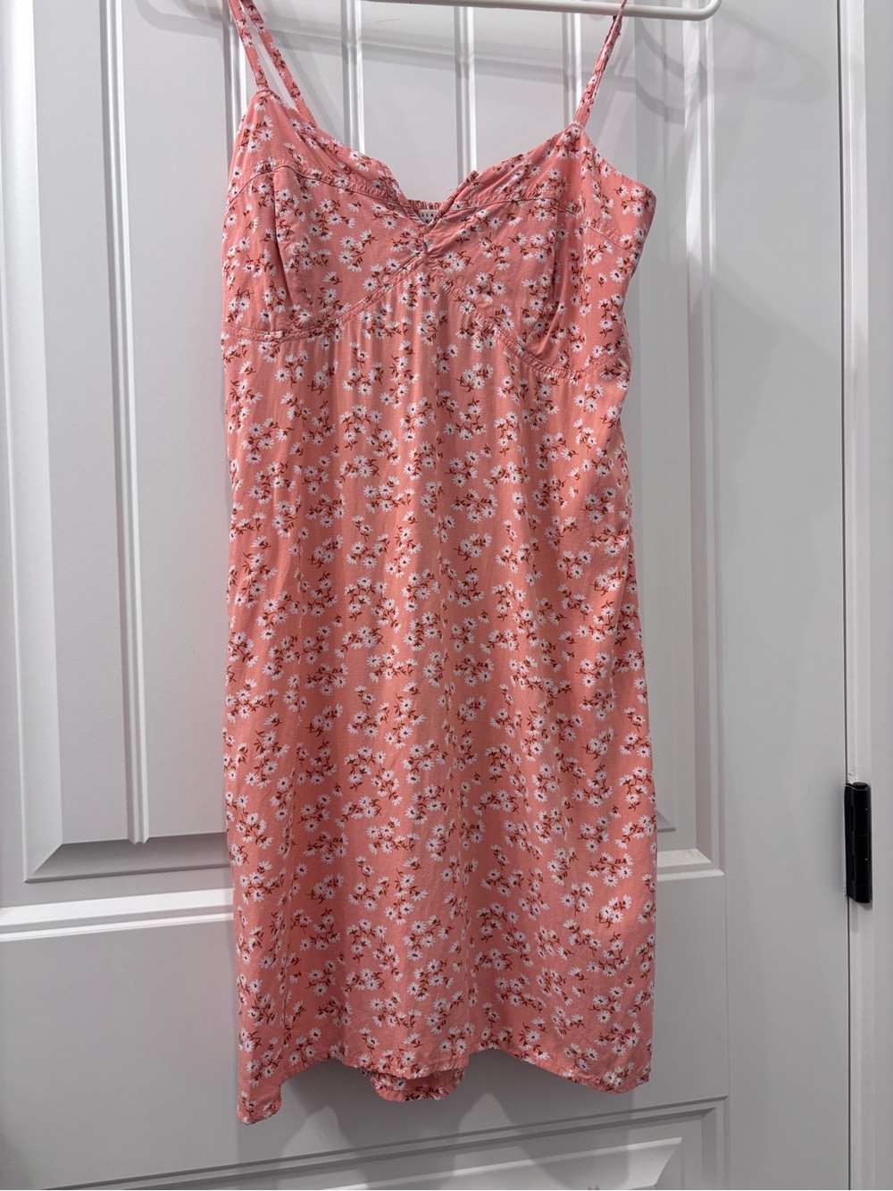 Floral Pink Spaghetti-Strap Mini Dress